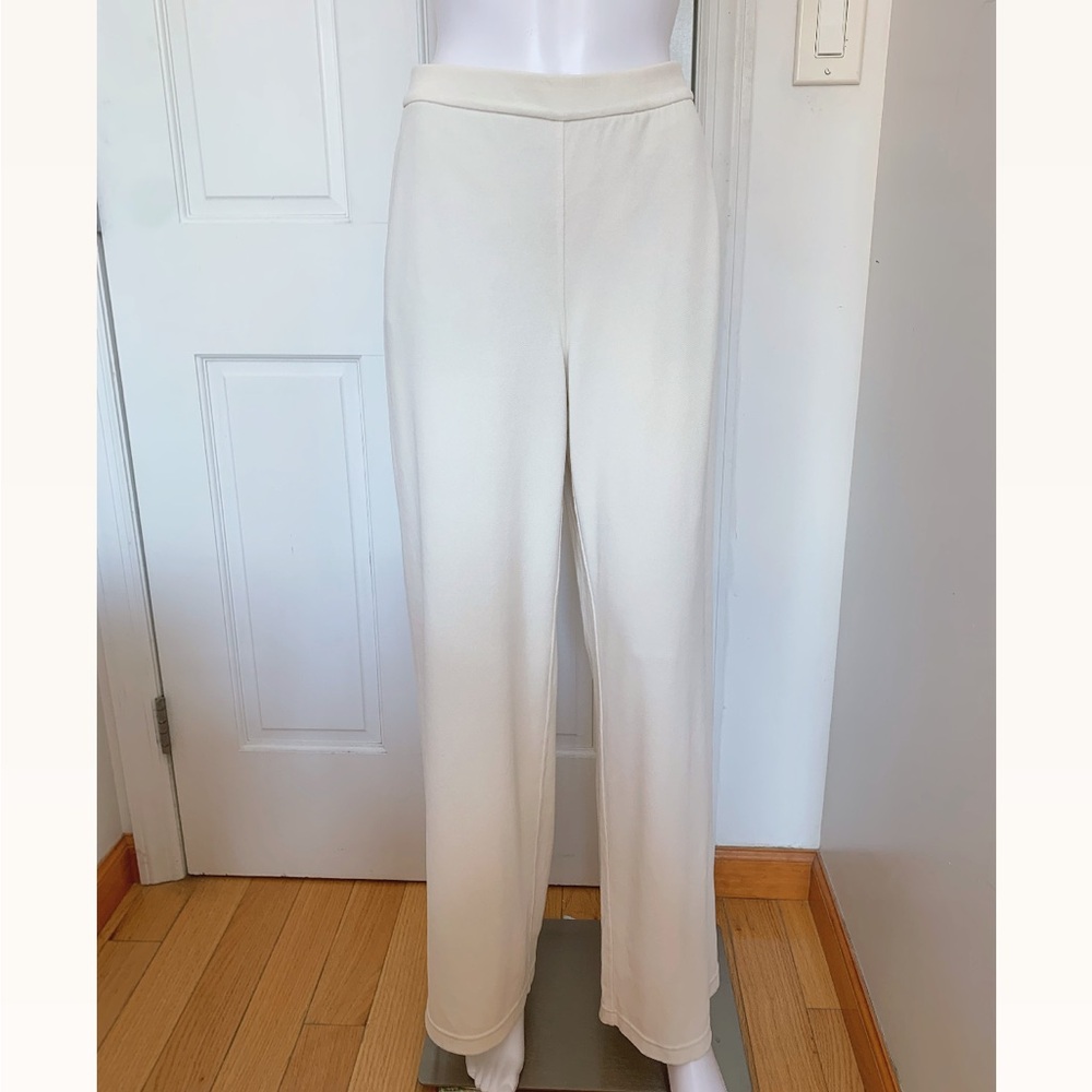 Lululemon Softstreme High-Rise Wide-Leg Pique Pant Regular Light Ivory - Picture 3 of 6